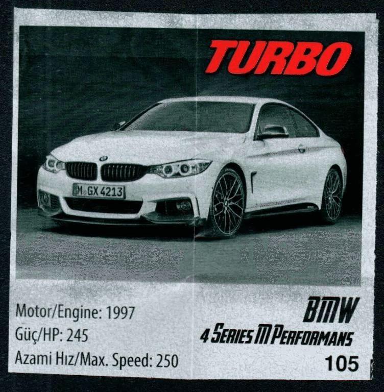 Вкладыш Turbo №105 — BMW 4 Series M Performans
